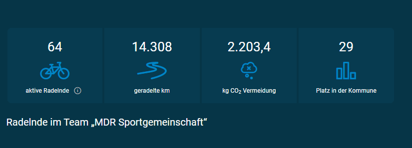 Platz 29 beim Stadtradeln